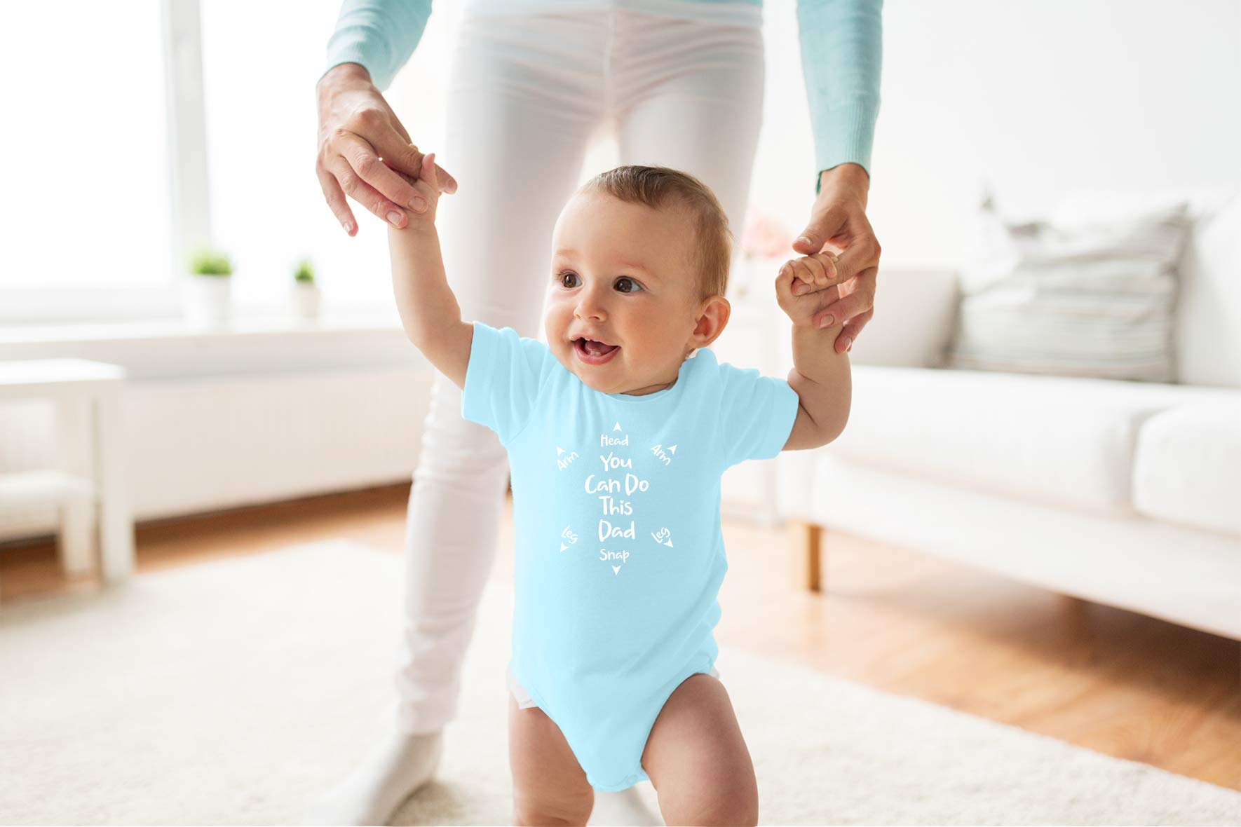 Funny Baby Bodysuit for Dad - Newborn Girl & Boy Outfits - Perfect for Family Photos