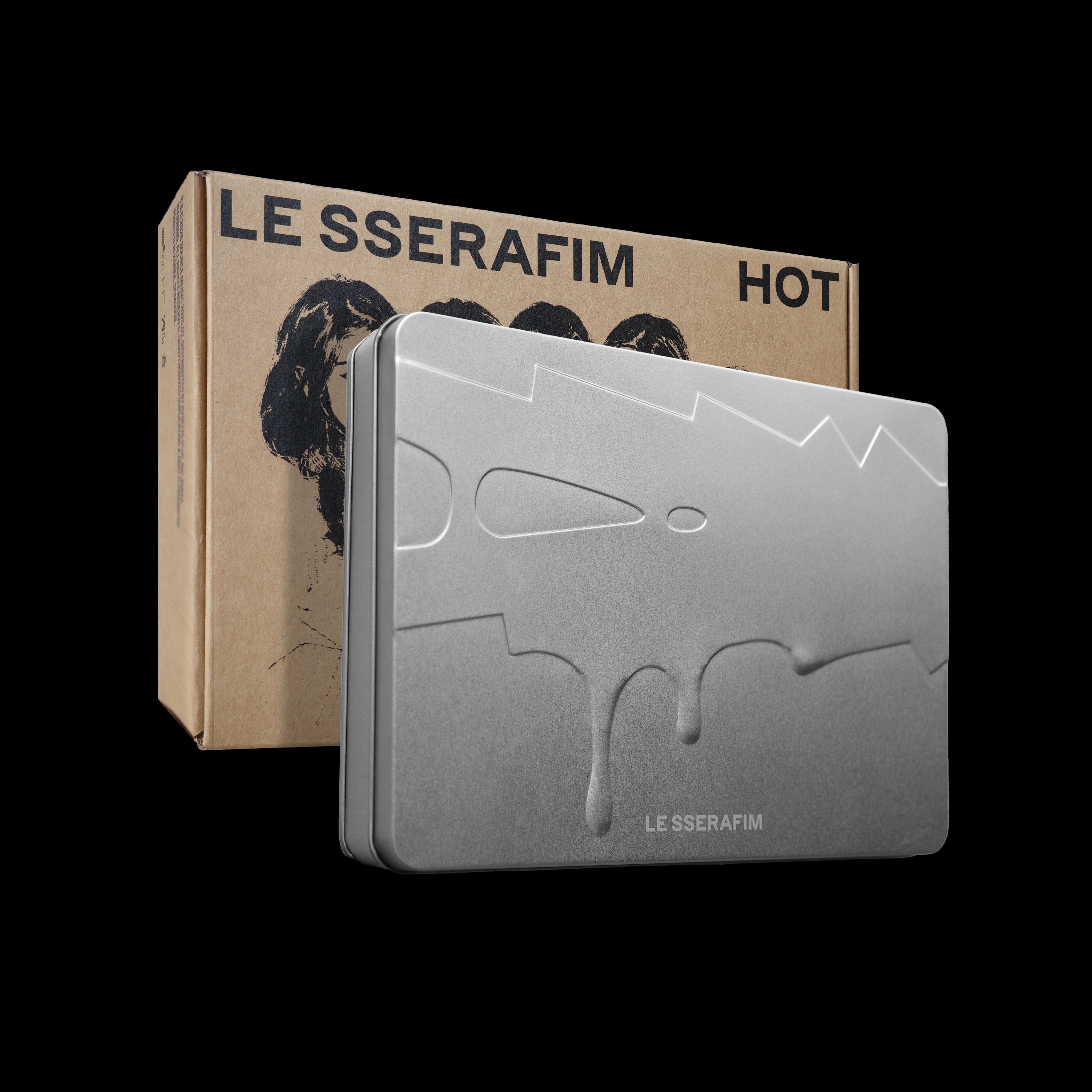 LE SSERAFIM 5th Mini Album 'HOT' (Tin Case) - K-Pop Collectible Limited Edition | Perfect for K-Pop Fans, Music Collectors & Gift Giving