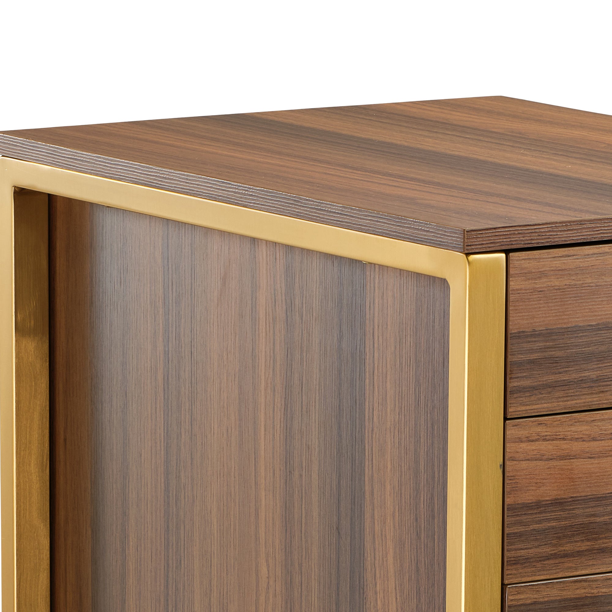 28-Inch File Storage Cabinet with 4 Office Drawers - Walnut Finish for Home & Office Organization - Perfect for Files, Folders & Office Supplies