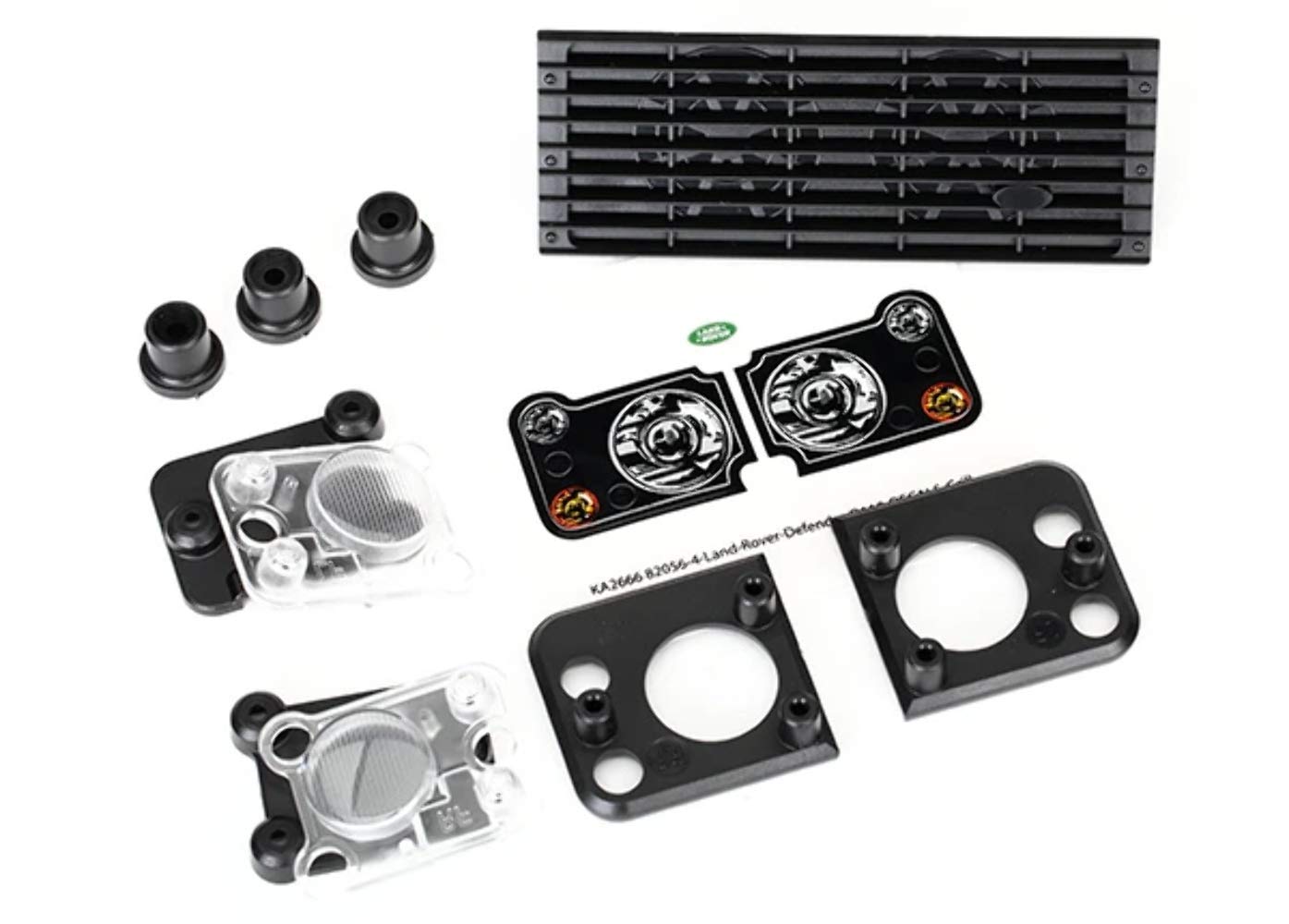 Traxxas 8013 Land Rover Defender Grill & Headlight Housing - Replacement Part for #8011 RC Truck Body | Off-Road Adventure & Crawler Upgrade Accessory