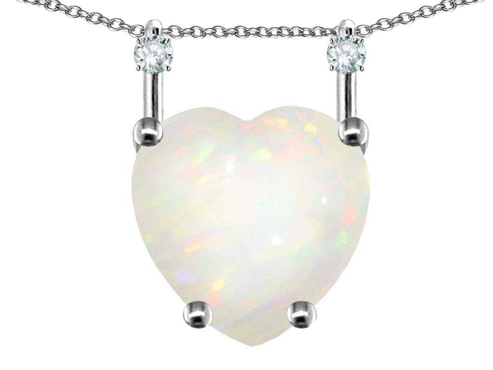 14K Gold Heart Shape 8mm Stackable Mother's Day Pendant Necklace - Perfect Gift for Mom, Wife, Daughter | Valentine's Day, Anniversary, Birthday Jewelry Present