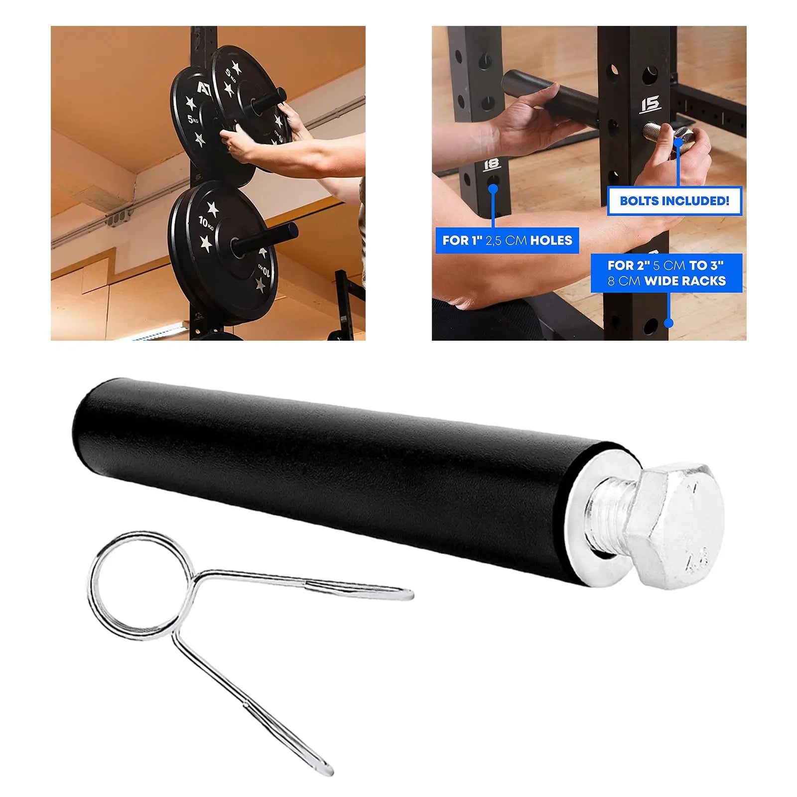 Power Squat Rack Holder - Heavy Duty Home Gym Equipment for Strength Training | Perfect for Squats, Bench Press & Weightlifting in Small Spaces