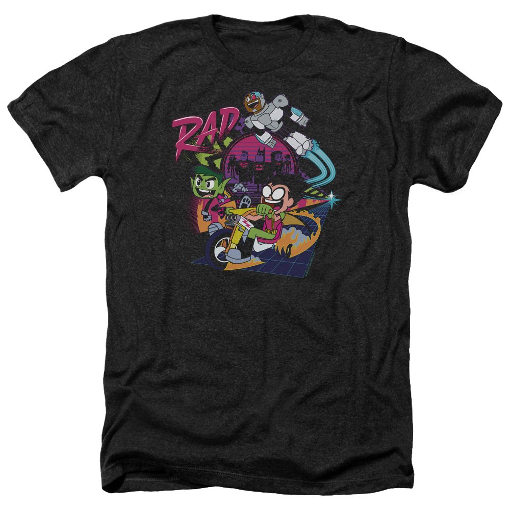 Teen Titans Go to The Movies Rad Unisex Heather T-Shirt for Men & Women - Soft Cotton Graphic Tee for Casual Wear, Cosplay & Superhero Fans