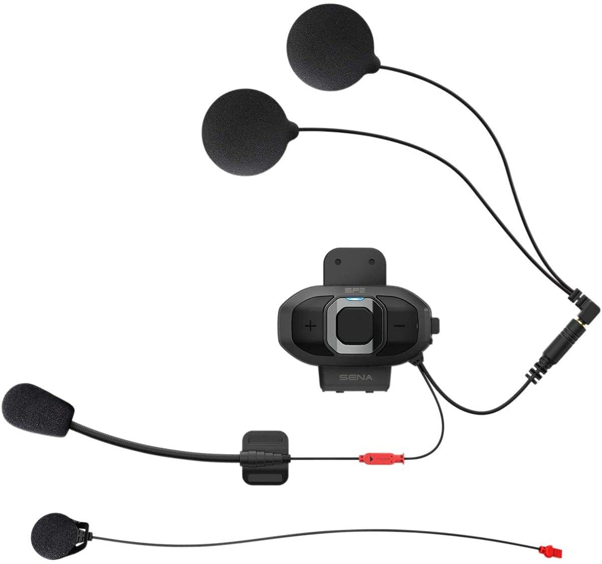 Sena SF2 Motorcycle Bluetooth Headset - Dual Pack with HD Speakers & Noise Control for Bike Riders | Perfect for Group Riding, GPS Navigation & Hands-Free Calls on the Road
