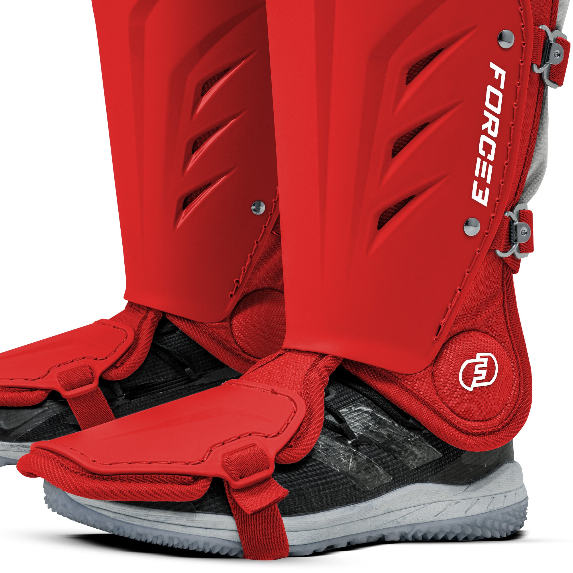 FORCE3 XS3® Pro Leg Guards - Intermediate Baseball & Softball Catcher's Gear for Youth & Adult Players - Perfect for Training, Games & Practice Sessions