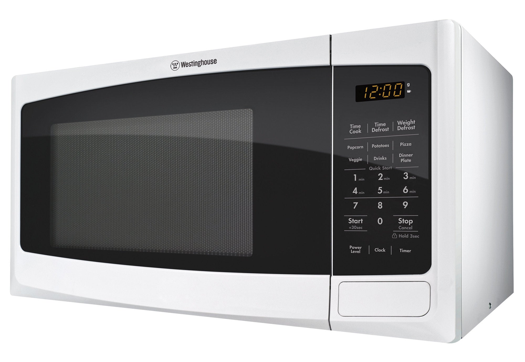 Westinghouse 23L White Countertop Microwave Oven 800W WMF2302WA - Compact & Powerful for Small Kitchens, Dorms & Office Spaces