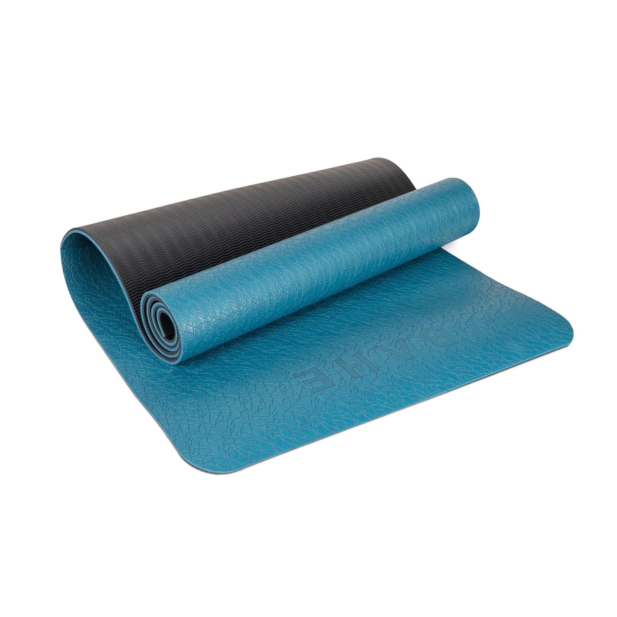 Bahe Super Thick 6mm Yoga Mat - Byron Blue Non-Slip Exercise Mat for Home Gym, Pilates & Fitness Workouts - Perfect for Yoga, Stretching and Floor Exercises