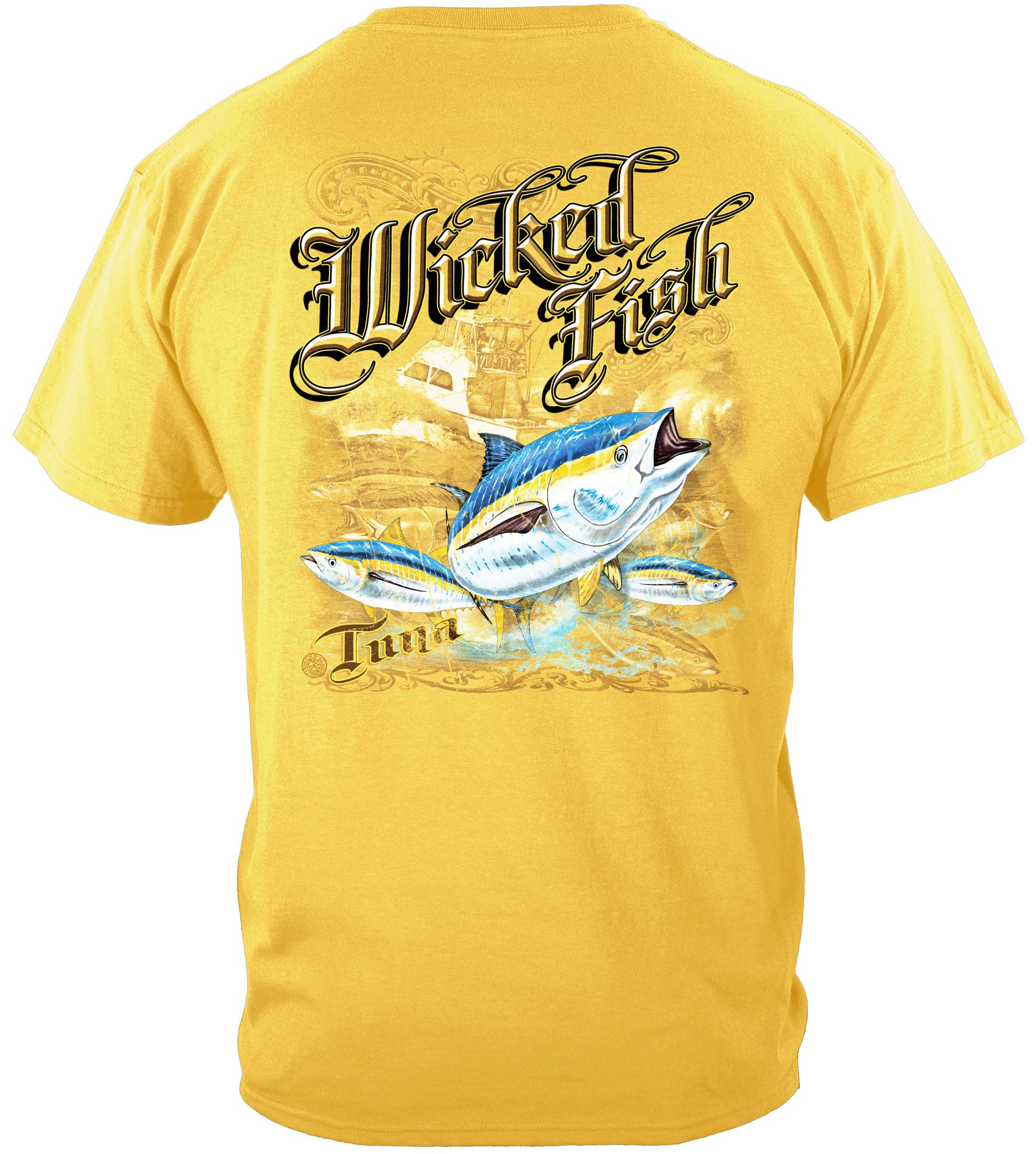 Premium 100% Cotton Tuna Yellowtail Bluefin Fishing T-Shirt for Men & Women - Comfortable Casual Unisex Tee for Anglers, Fishing Enthusiasts & Outdoor Lovers (X-Large) - Perfect for Fishing Trips, Beach Outings & Casual Wear