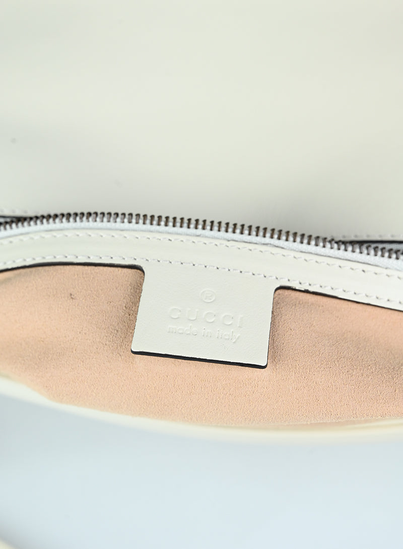 Gucci Marmont Leather Shoulder Bag in White | Luxury Designer Handbag for Women | Perfect for Parties, Work & Everyday Use