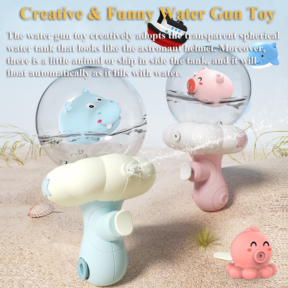 Cartoon Octopus Water Gun Toy for Kids - Transparent Water Tank with LED Lights, Outdoor Pool Beach Summer Water Play Toy for Boys and Girls - Perfect for Parties, Backyard Fun, and Beach Activities