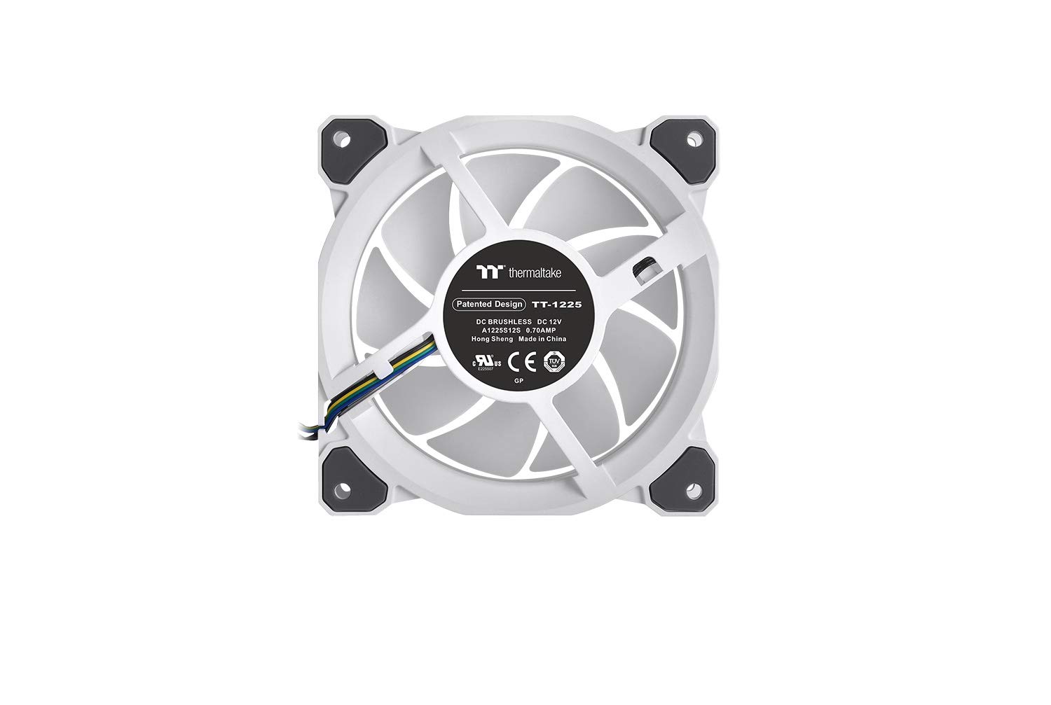 Thermaltake Riing Quad 14 RGB Radiator Fan 3-Pack with PWM Controller - 54 LED Low Noise PC Case Fans, NeonMaker Supported (White) - Perfect for Gaming PC, Liquid Cooling Systems & RGB PC Builds
