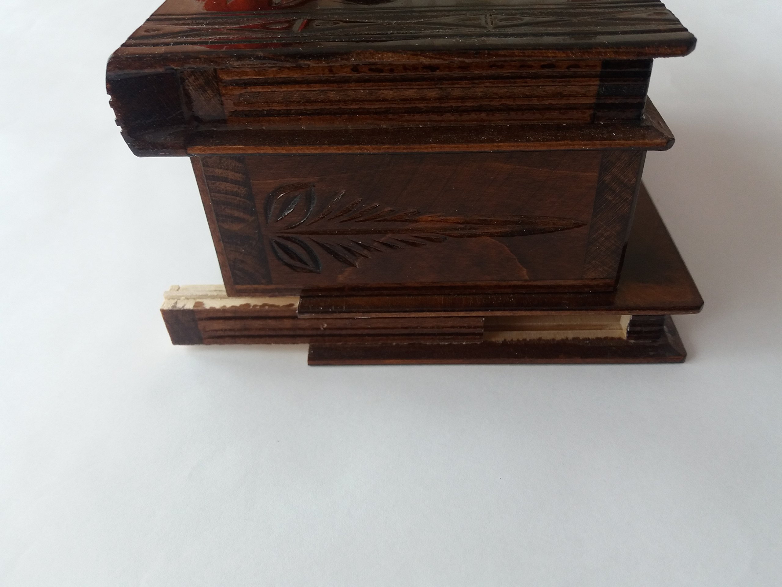Magic Puzzle Jewelry Box - Secret Tricky Carved Wooden Brain Teaser Gift for Adults (Chocolate Brown) | Perfect for Treasure Hunts, Escape Rooms & Mind-Challenging Games