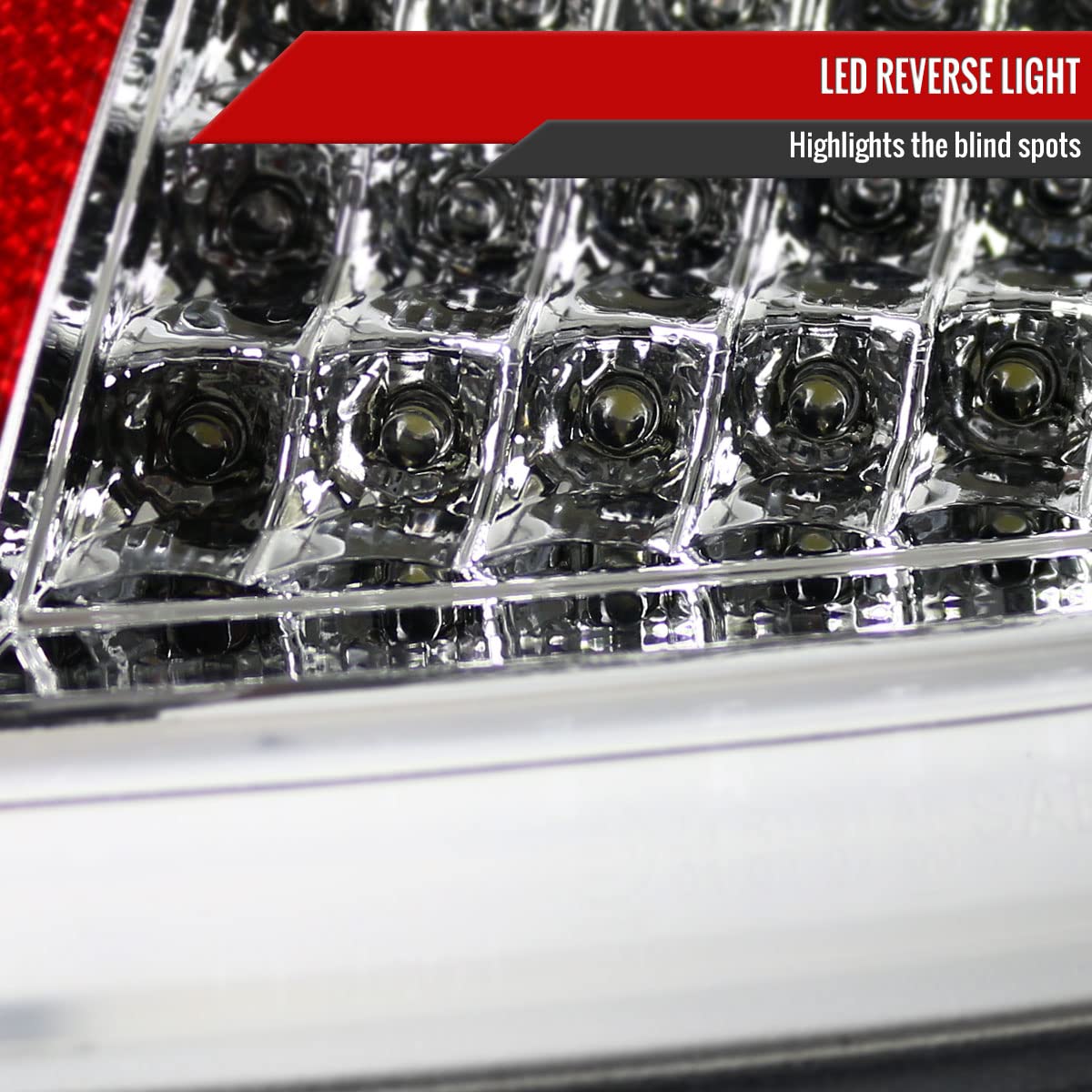 2005-2008 Car LED Tail Lights - Clear Lens, High Visibility, Easy Installation - Perfect for Night Driving & Enhanced Safety