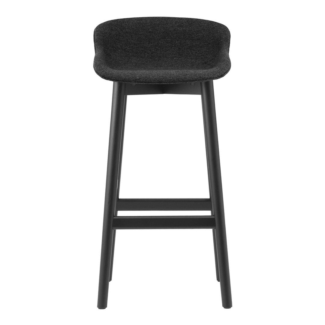 Premium Hyg Bar Stool with Full Upholstered Seat & Sturdy Wood Base - Perfect for Kitchen Islands, Home Bars, and Modern Dining Spaces