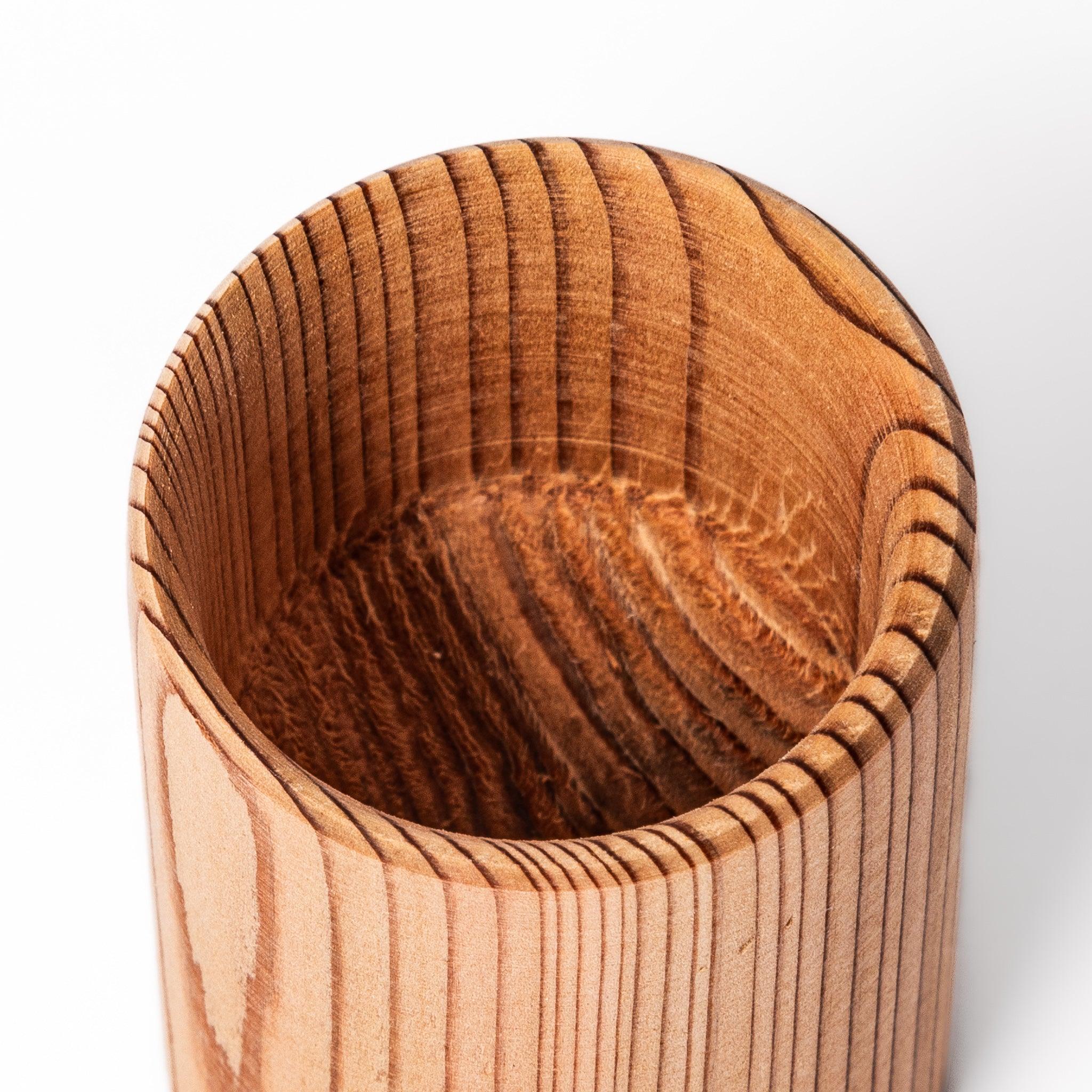 Premium Natural Cedar Sake Cup Set - Handcrafted Japanese Wooden Sake Drinking Cups - Perfect for Traditional Sake Tasting, Tea Ceremonies & Asian-Inspired Home Decor