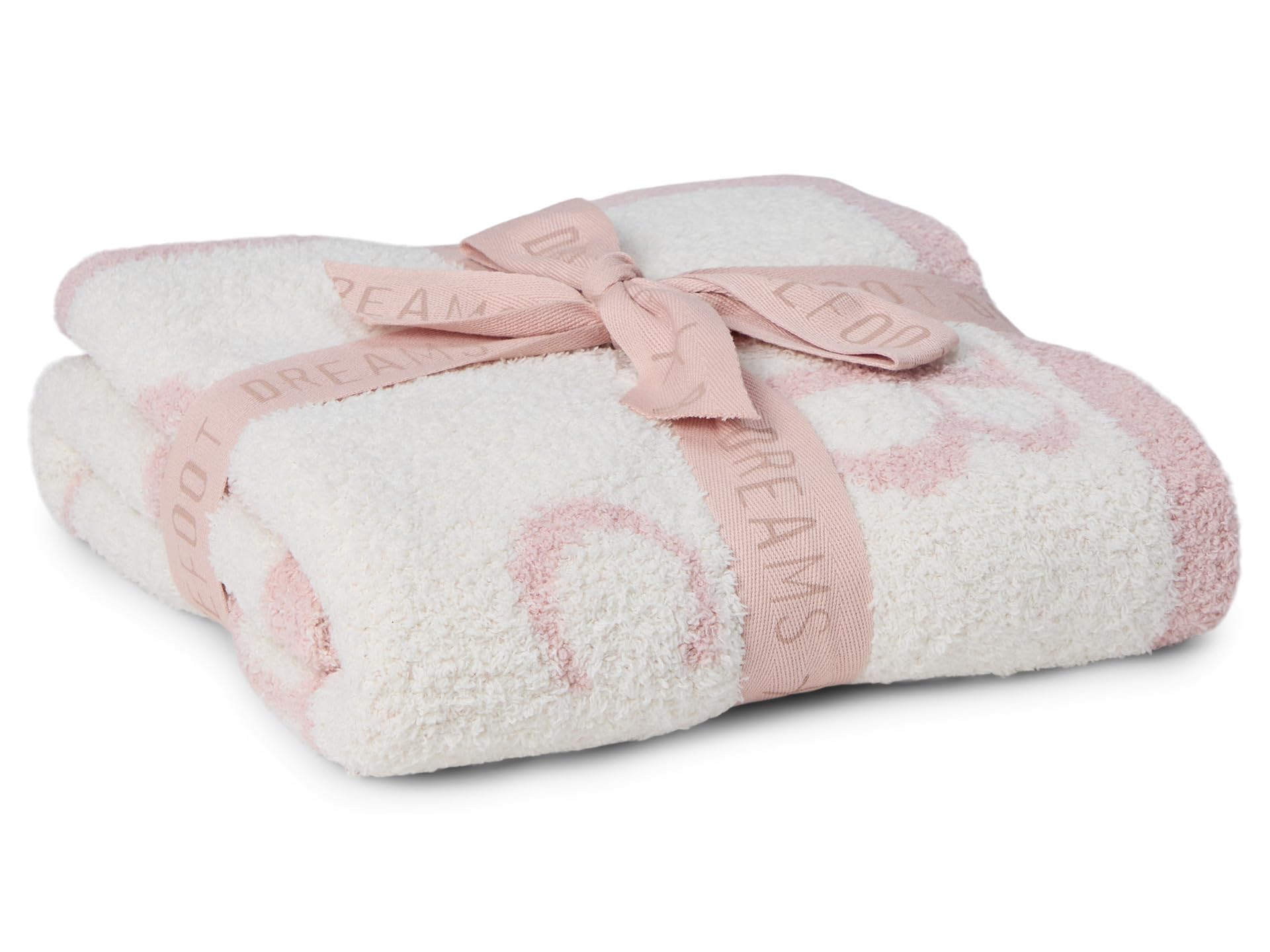 Barefoot Dreams ABC Blanket - Ultra Soft Cozy Throw Blanket in Dusty Rose | Perfect for Couch, Bed, Travel & Gifts
