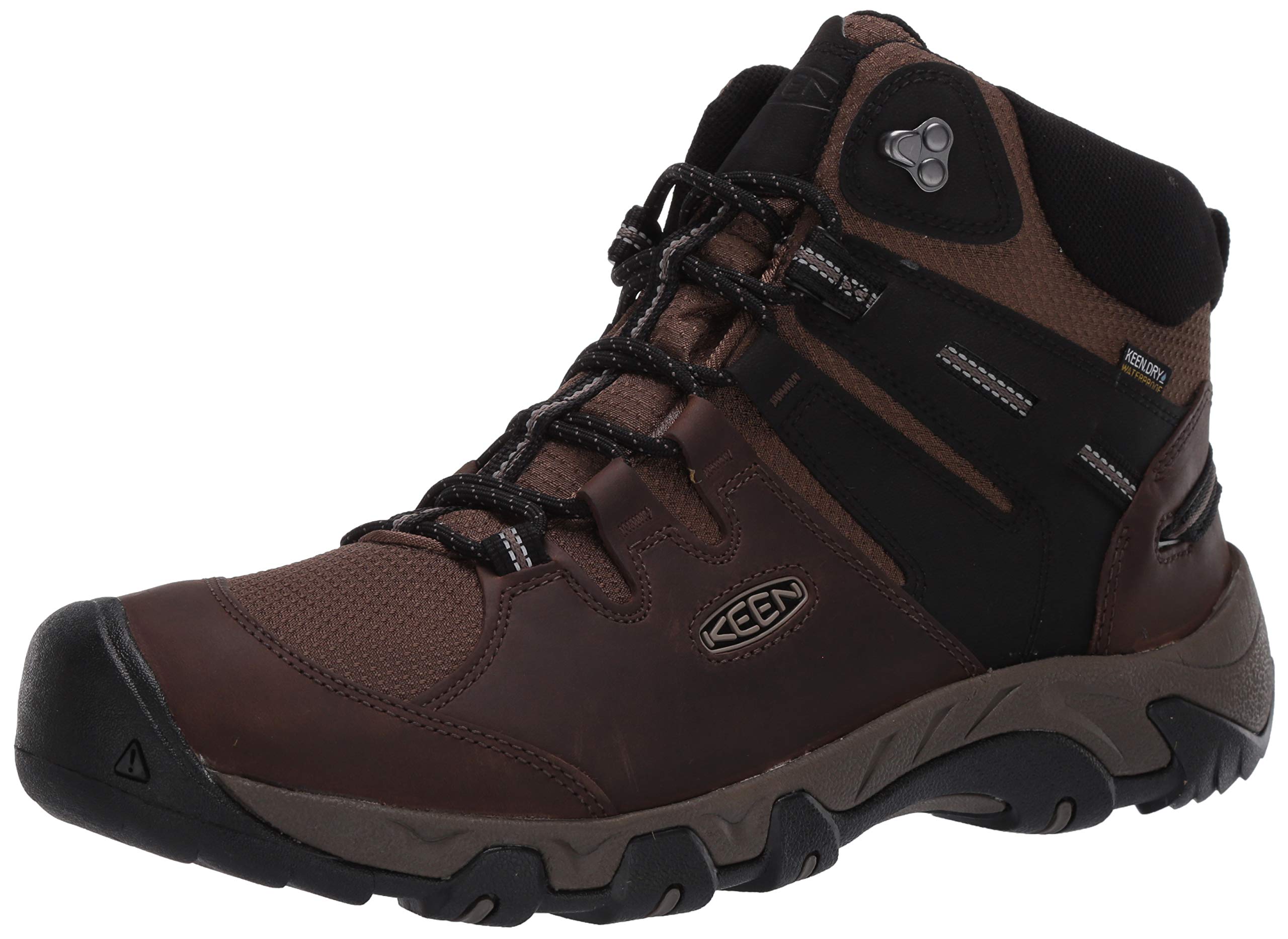 KEEN Men's Steens Mid Height Leather Waterproof Hiking Boots - Durable Outdoor Shoes for Trekking, Camping & Mountain Adventures