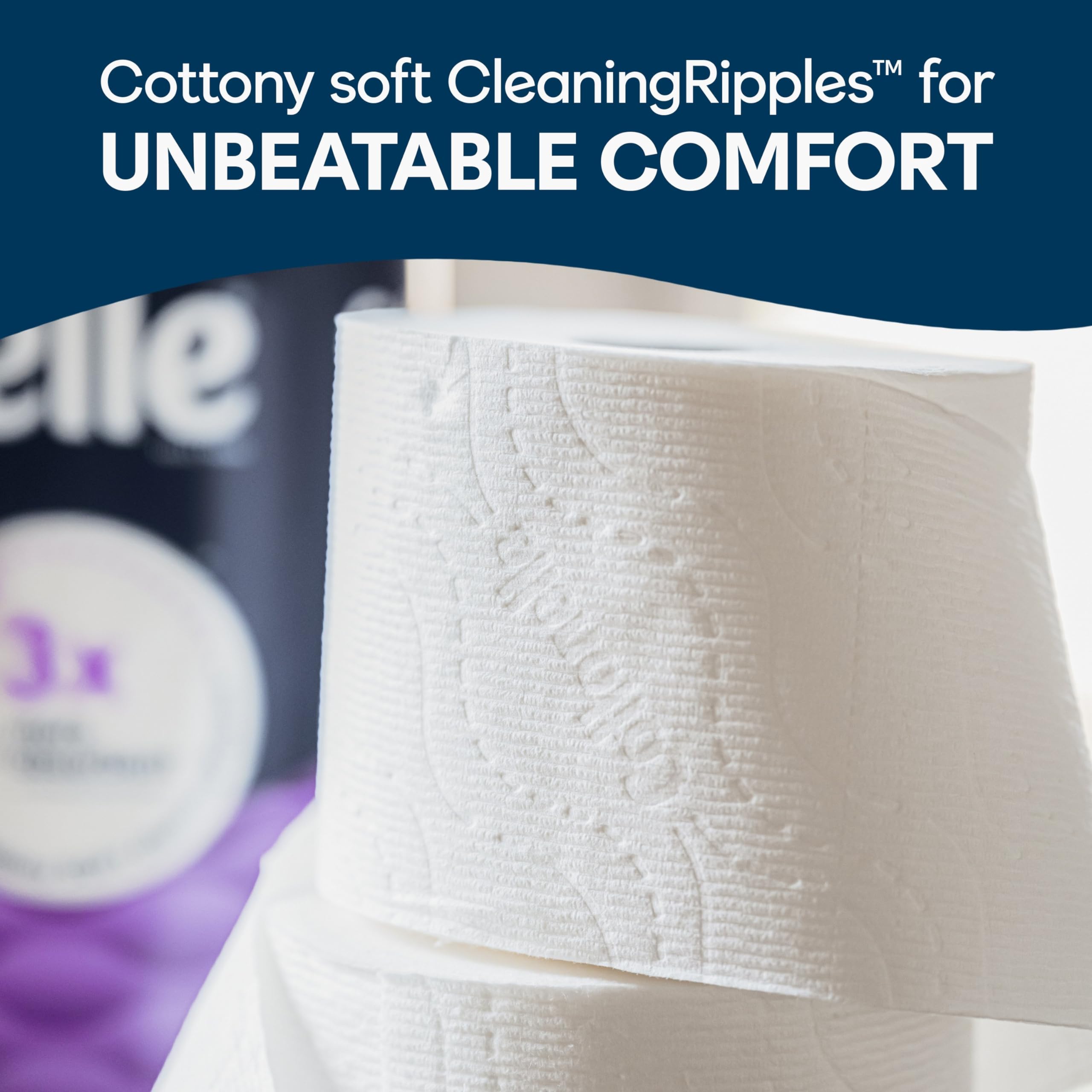 Cottonelle Ultra Comfort Toilet Paper - 9 Mega Rolls (Equivalent to 36 Regular Rolls) | 244 Sheets per Roll | Soft & Strong Bath Tissue for Home & Office Use | Packaging May Vary