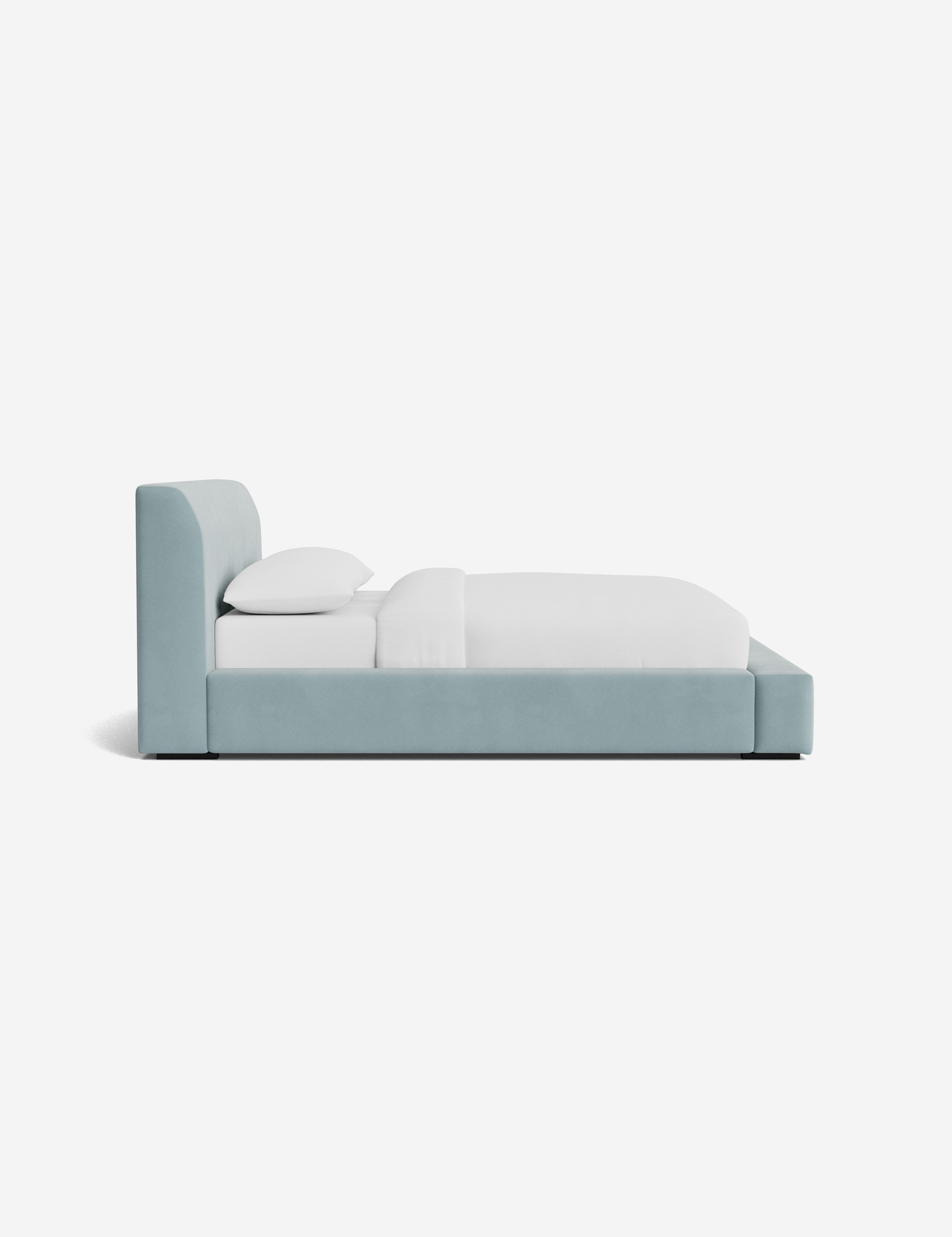 Stylish Clayton Platform Bed Frame - Queen Size, Modern Wooden Bed with Sturdy Slat Support - Perfect for Bedroom, Guest Room & Small Spaces