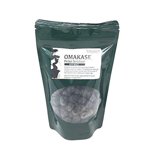 Premium Japanese Omakase Bonsai Fertilizer Slow-Release Pellets - Medium Size | Imported Fresh Nutrients for Healthy Bonsai Growth | Perfect for Indoor & Outdoor Bonsai Trees, Gardening, and Plant Care