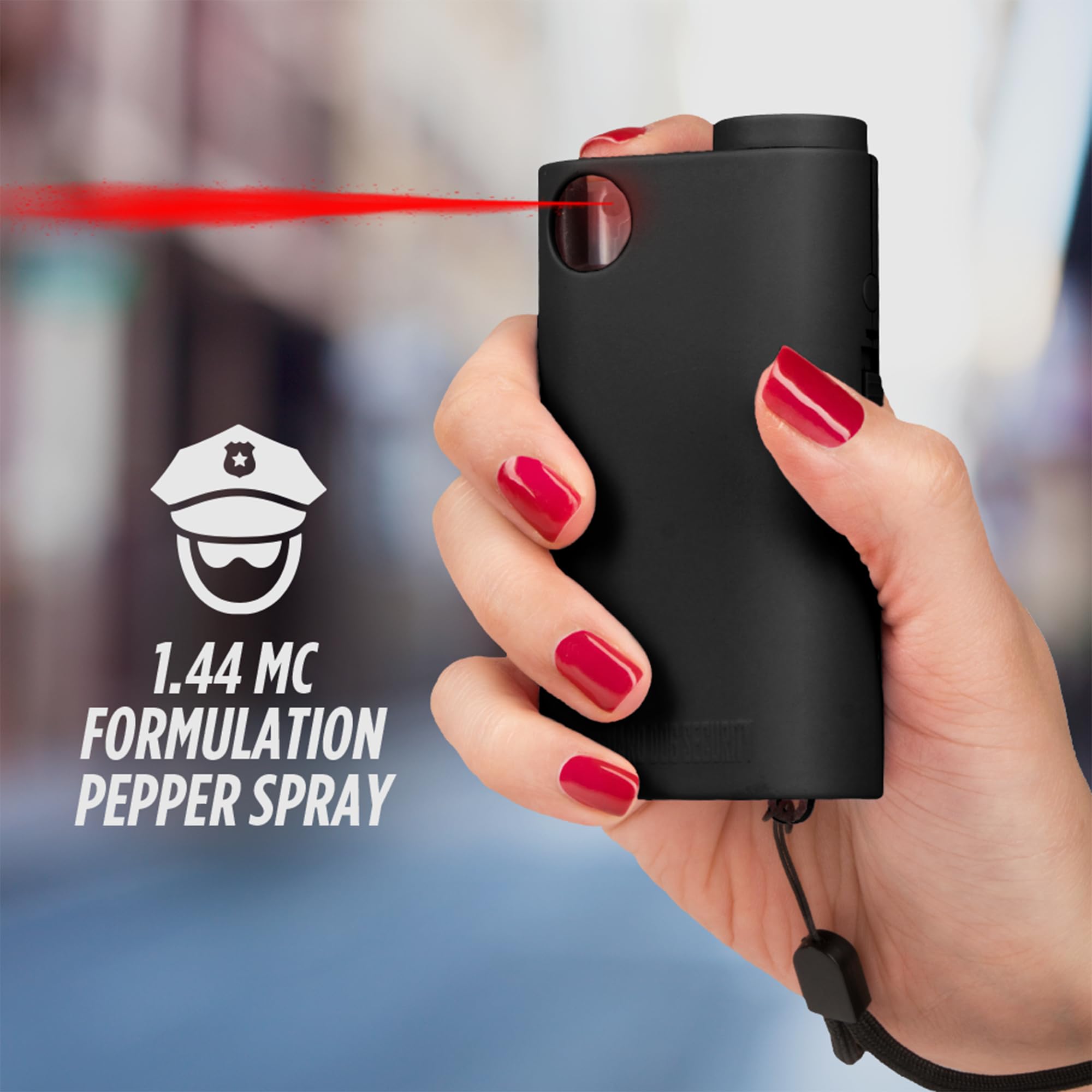 Self Defense Kit for Women - 3-in-1 Stun Gun & Pepper Spray Combo with 175 Lumens Flashlight, 1.44 MC Formulation, 16ft Range, Rechargeable USB Battery - Perfect for Night Jogging, Parking Lot Safety & Personal Protection