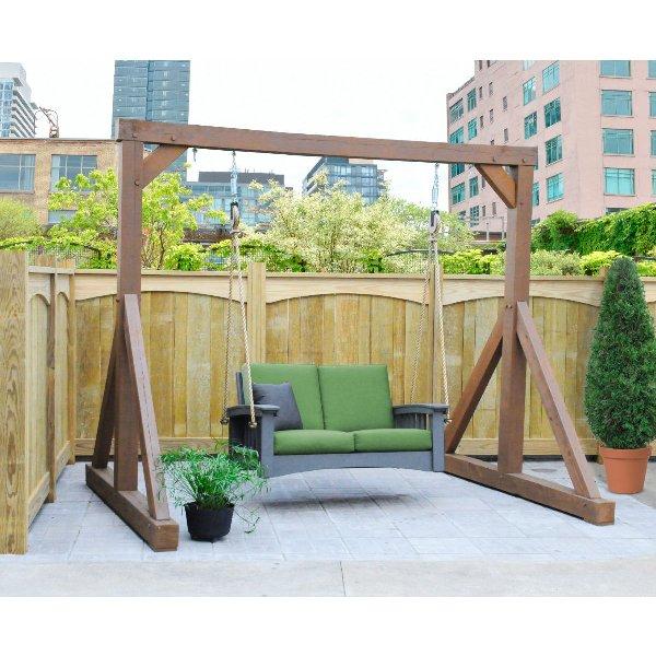 Premium Mission Lounge Rope Swing - Heavy Duty Indoor/Outdoor Hanging Chair for Backyard, Patio & Nursery - Perfect for Relaxation, Reading & Playtime