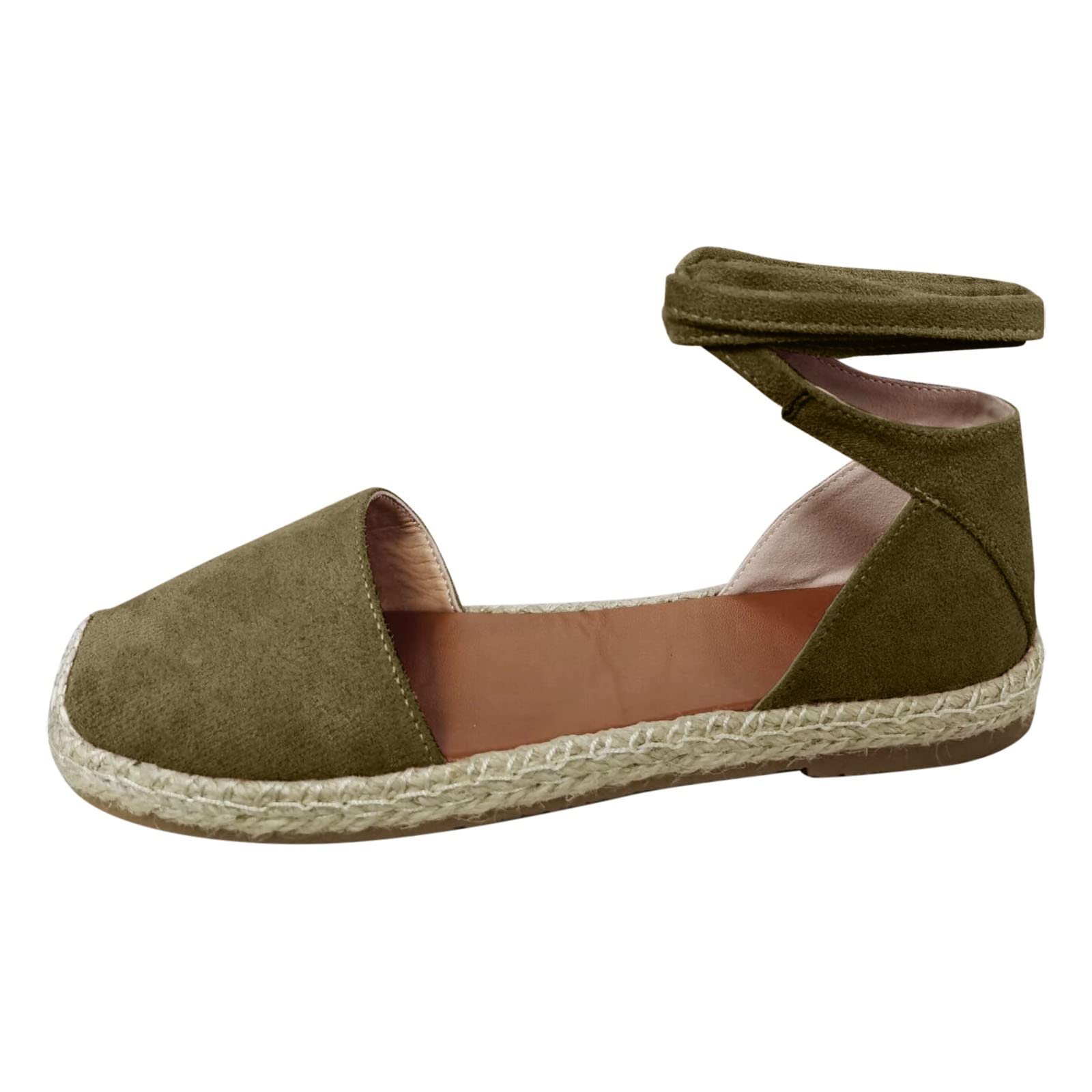 MLAGJSS Women's Dressy Flat Sandals with Ankle Strap - Bling Wedge Sandals for Casual & Formal Outfits | Perfect for Weddings, Parties, and Summer Vacations