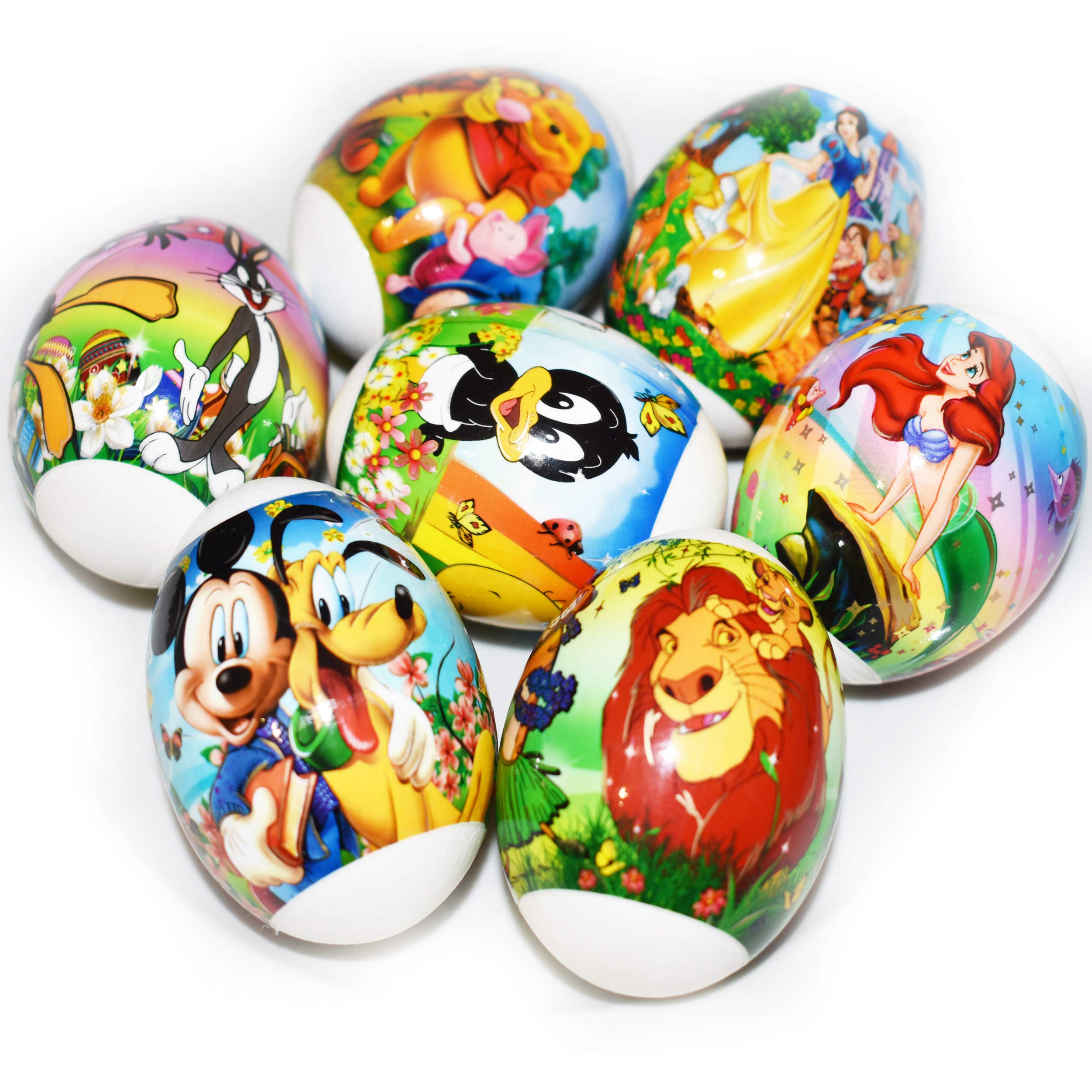 Easter Egg Decorating Kit with Heat Shrink Sleeve Wraps - Ukrainian Pysanky Egg Art Supplies - DIY Easter Egg Stickers & Cartoon Designs for 7 Eggs - Perfect for Easter Crafts, Kids Activities & Holiday Decorations