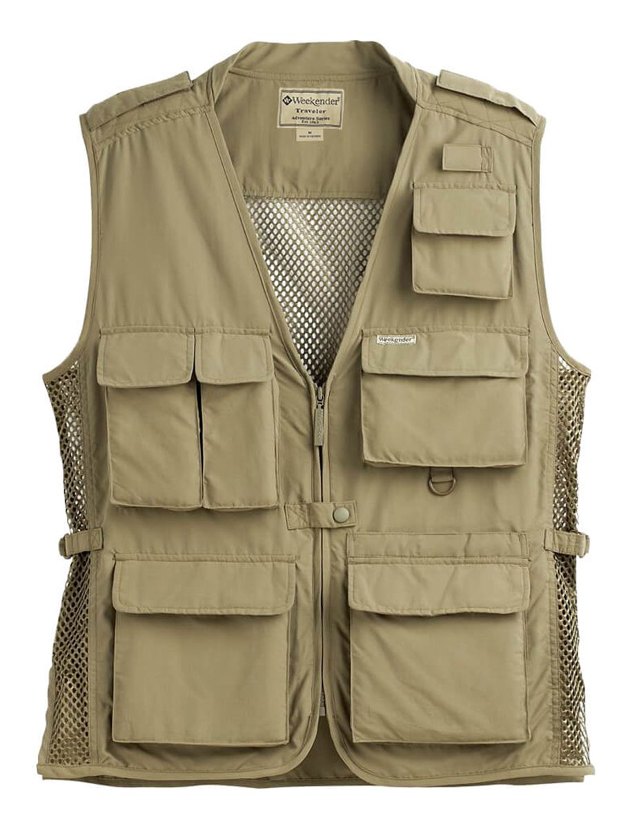 Weekender® Men's Traveler Air Vest - Lightweight Packable Jacket for Flying, Hiking & Outdoor Adventures | RFID Pockets | Water Resistant Travel Gear