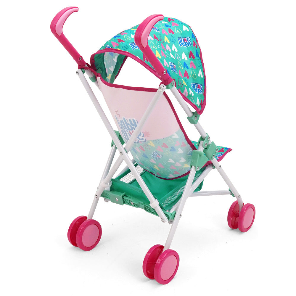 Baby Alive Doll Umbrella Stroller with Hearts & Colors Playset - Interactive Toy Stroller for Toddlers & Kids (Ideal for Indoor Play, Birthday Gifts & Role-Playing Fun)