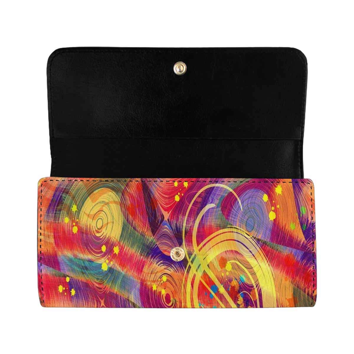 Colorful Women's Trifold Clutch Wallet - Musical Card Holder for Parties & Travel