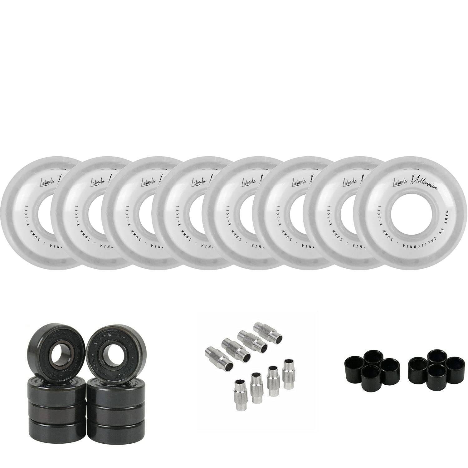Labeda Millennium Gripper Roller Hockey Wheels with Ceramic Bearings - Choose Your Size & Color - Perfect for Indoor & Outdoor Roller Hockey Games