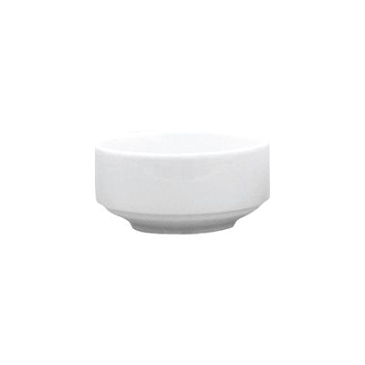 10 oz White Stacking Soup Bowls - Bulk Pack of 24 - Durable Porcelain Bowls for Restaurants, Cafes & Catering | Microwave & Dishwasher Safe