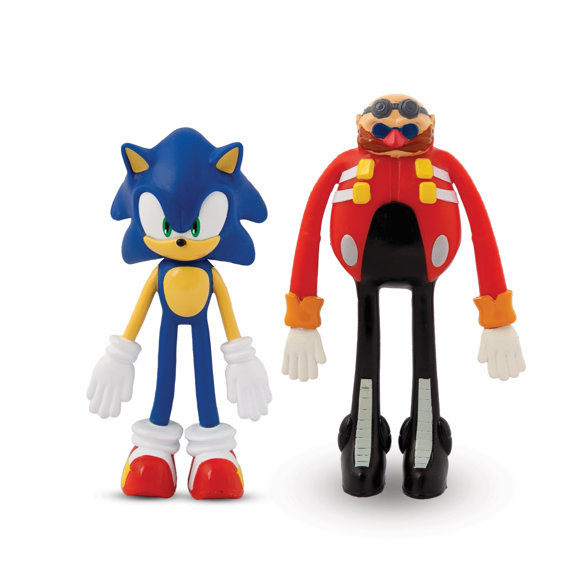 Sonic vs. Bend Ems Action Figures - Collectible Showdown Set for Kids & Fans | Perfect for Play Battles, Display & Gift Giving