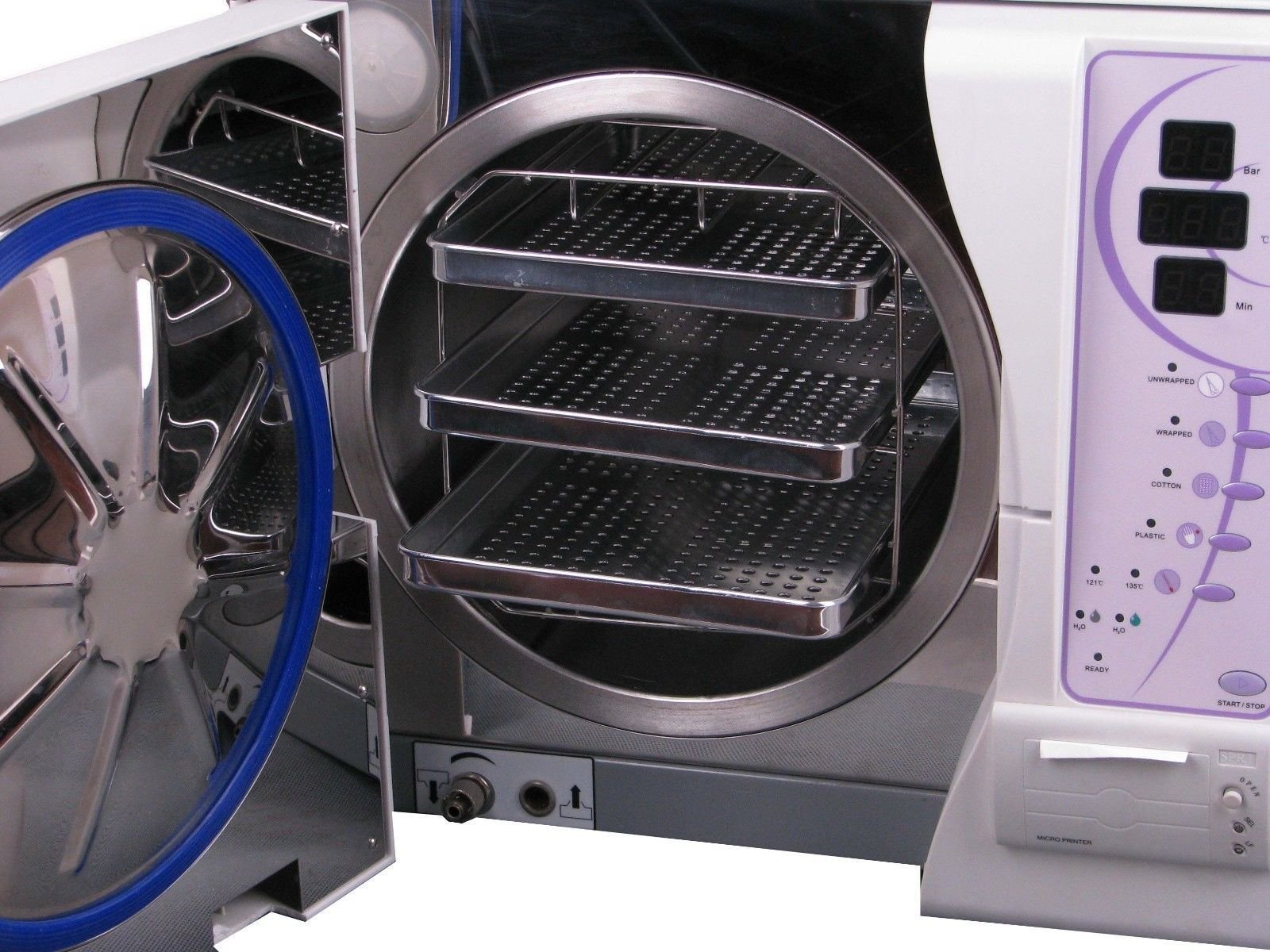 EustomA 16L Digital Autoclave Sterilizer with Vacuum Steam & Data Printing - Lab Equipment for Medical, Dental, and Research Use (Model SUN23-II-P)