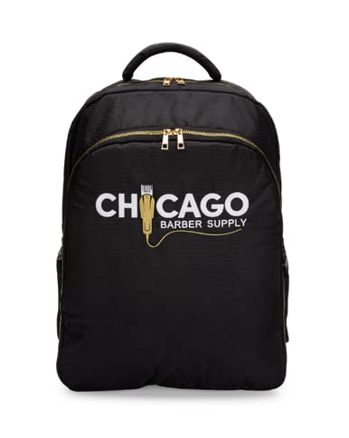 Chicago Barber Supply Professional Barber Backpack - Durable & Waterproof Hairstylist Travel Bag for Salon Tools & Equipment - Perfect for Barbers, Stylists & Mobile Hairdressers