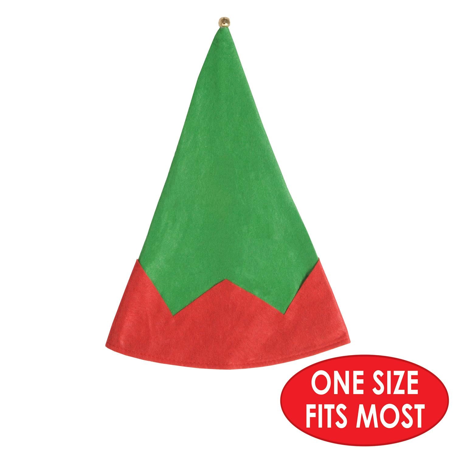 12 Pack Beistle Christmas Felt Elf Hats - Festive Holiday Party Accessories for Xmas Celebrations, Family Gatherings & Office Parties