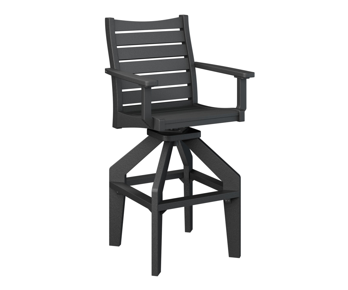 Berlin Gardens Bristol Swivel XT Chair - Heavy Duty Outdoor Patio Dining Chair with 360° Rotation, Weather-Resistant & Comfortable - Perfect for Backyard, Deck, Garden, and Poolside Relaxation