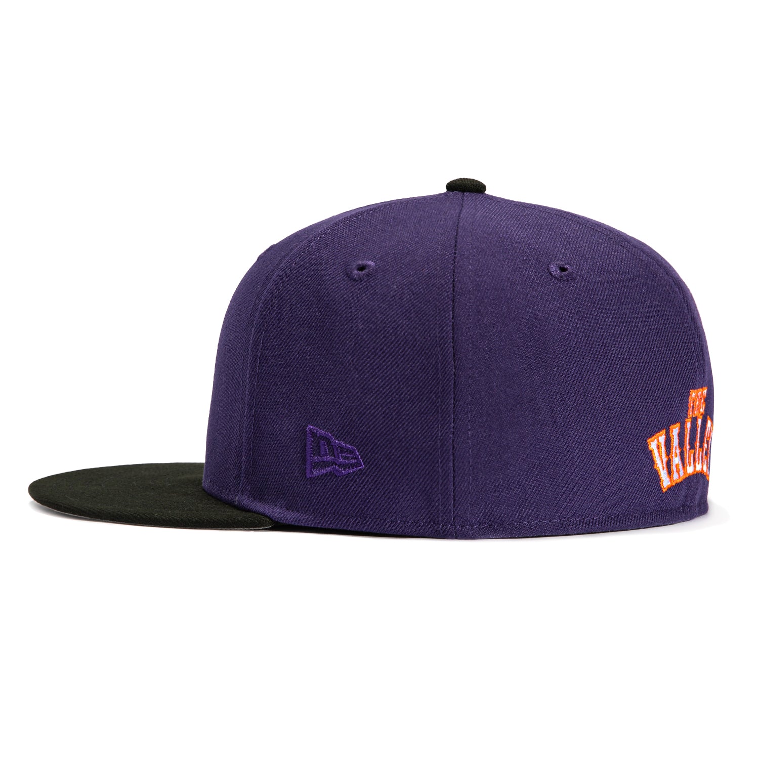 New Era 59Fifty Phoenix Suns NBA Logo Patch Alternate City Edition Snapback Hat - Purple & Black for Men's Basketball Fan Gear & Streetwear Fashion