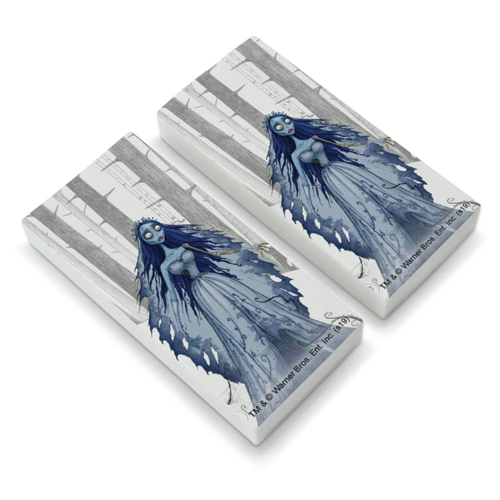 Corpse Bride Eraser Set of 2 - Cute Halloween School Supplies for Pencil Erasing, Office & Art Projects