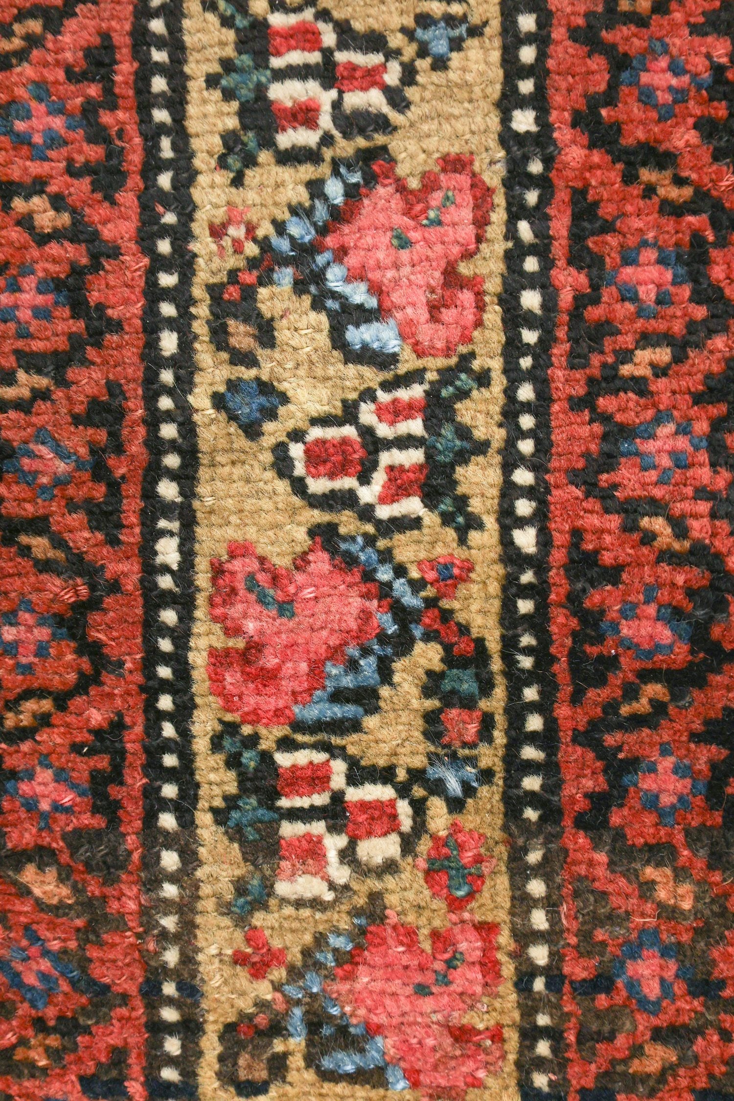 Antique Kurd Bijar Handwoven Tribal Rug - J76371 - Authentic Persian Carpet for Living Room, Bedroom & Home Decor