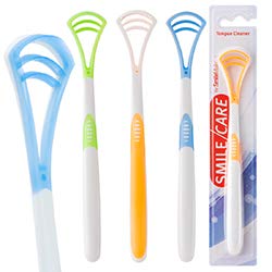 SmileCare Tongue Scrapers for Oral Hygiene - 48 Pack Dental Supplies for Fresh Breath & Clean Mouth - Perfect for Home, Travel & Dentist Office Use