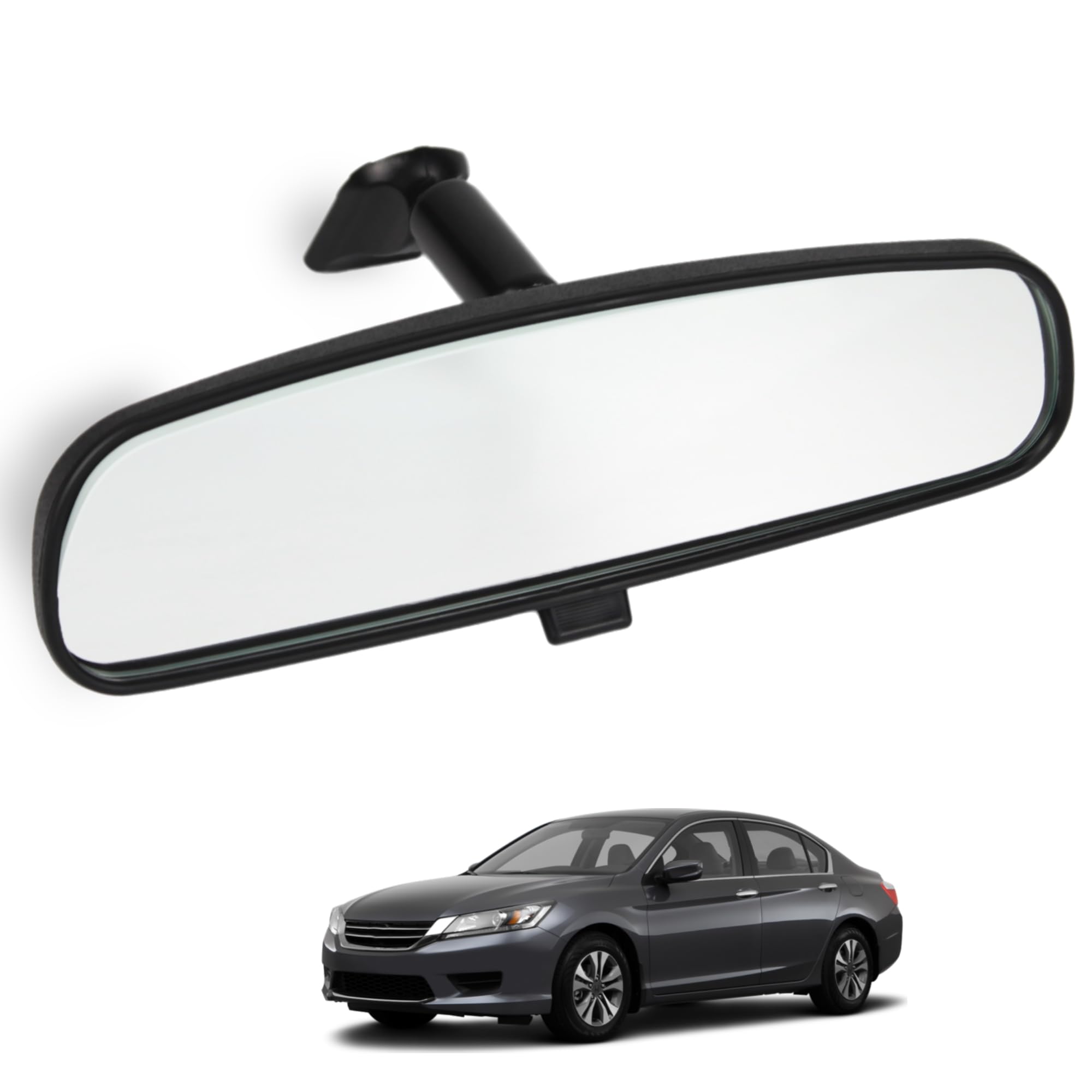 Honda Car Rear View Mirror Replacement - Compatible with 1998-2013 Accord, 2006-2011 Civic, 2000-2004 Odyssey, 2002-2008 Pilot, 2010-2014 CR-Z & Insight - Day/Night Auto Mirror (Replaces OEM 76400-SDA-A03) - Perfect for Parking, Reversing & Night Driving Safety
