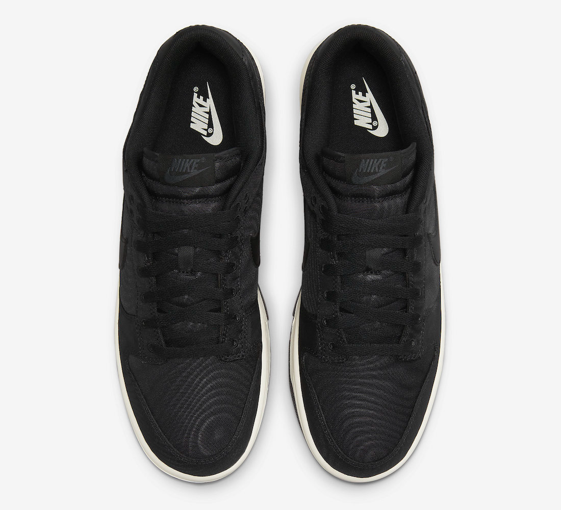 Nike Men's Dunk Premium Low Retro Sneakers - Black/Sail White - Casual & Streetwear Shoes for Everyday Comfort & Style