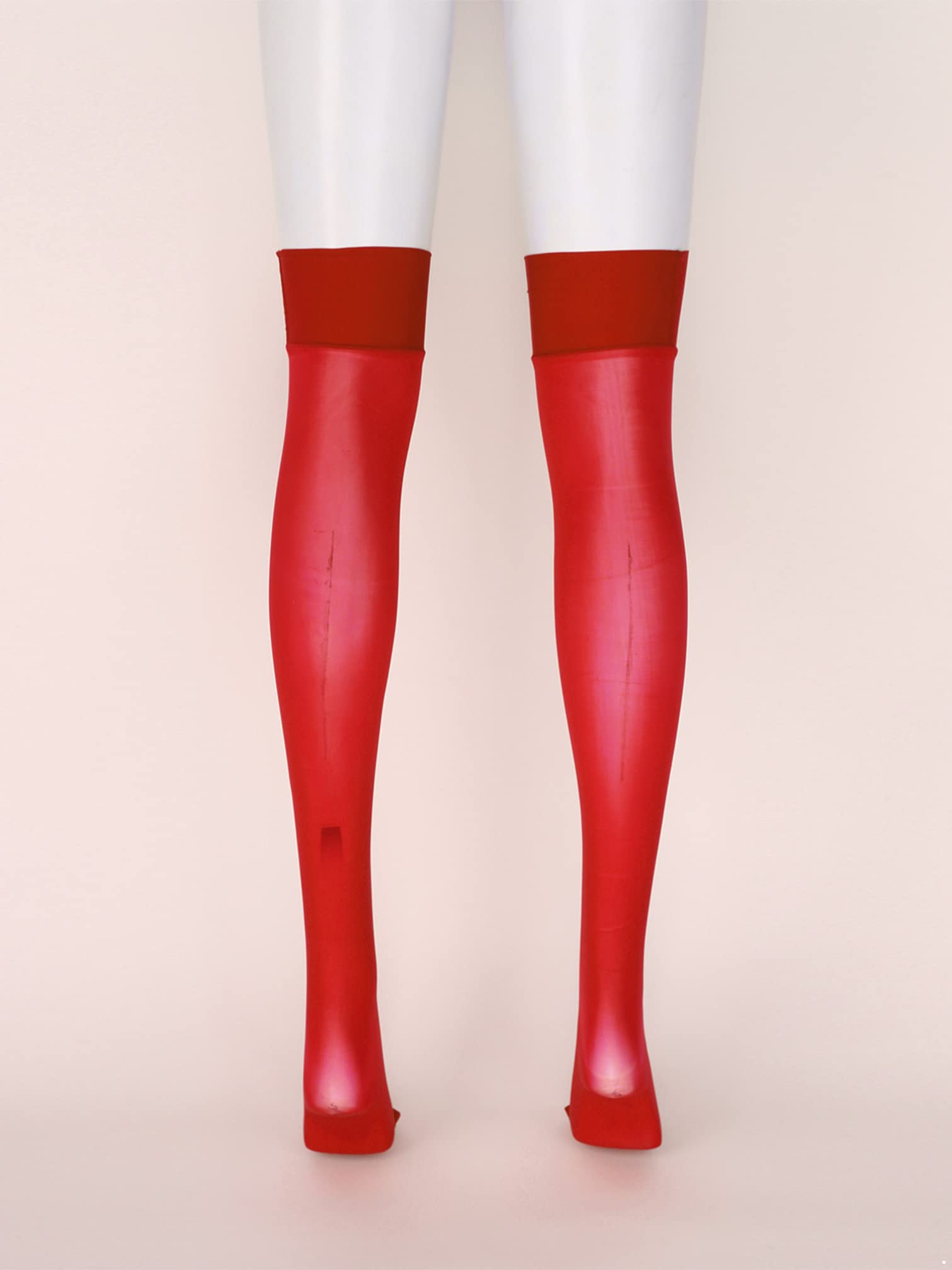 YiZYiF Women's Silk Ultra Thin Thigh High Stockings - Smooth Over The Knee Socks & Long Tights for Party, Date Night, and Formal Occasions