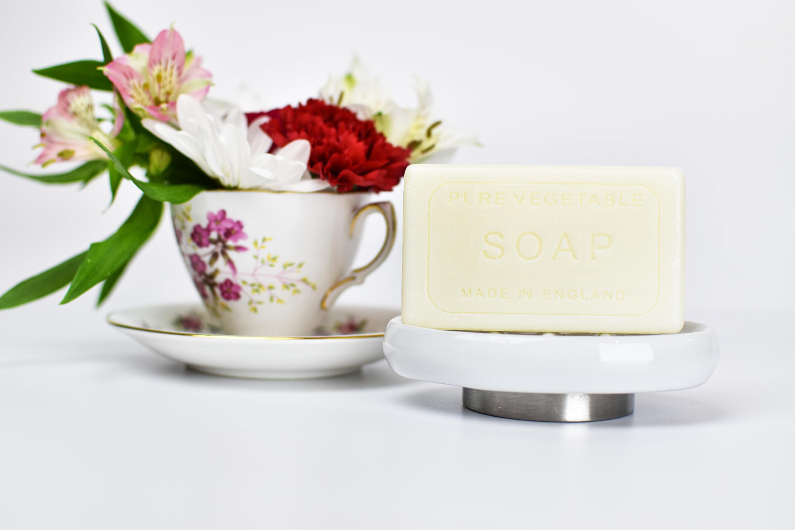 The English Soap Company Vintage Wrapped Luxury Seaweed & Shea Butter Soap Bar - 6.7 oz Moisturizing Face & Body Cleanser with Natural Seaweed Scent - Perfect for Spa Day, Gift Sets & Eco-Friendly Bathroom Essentials