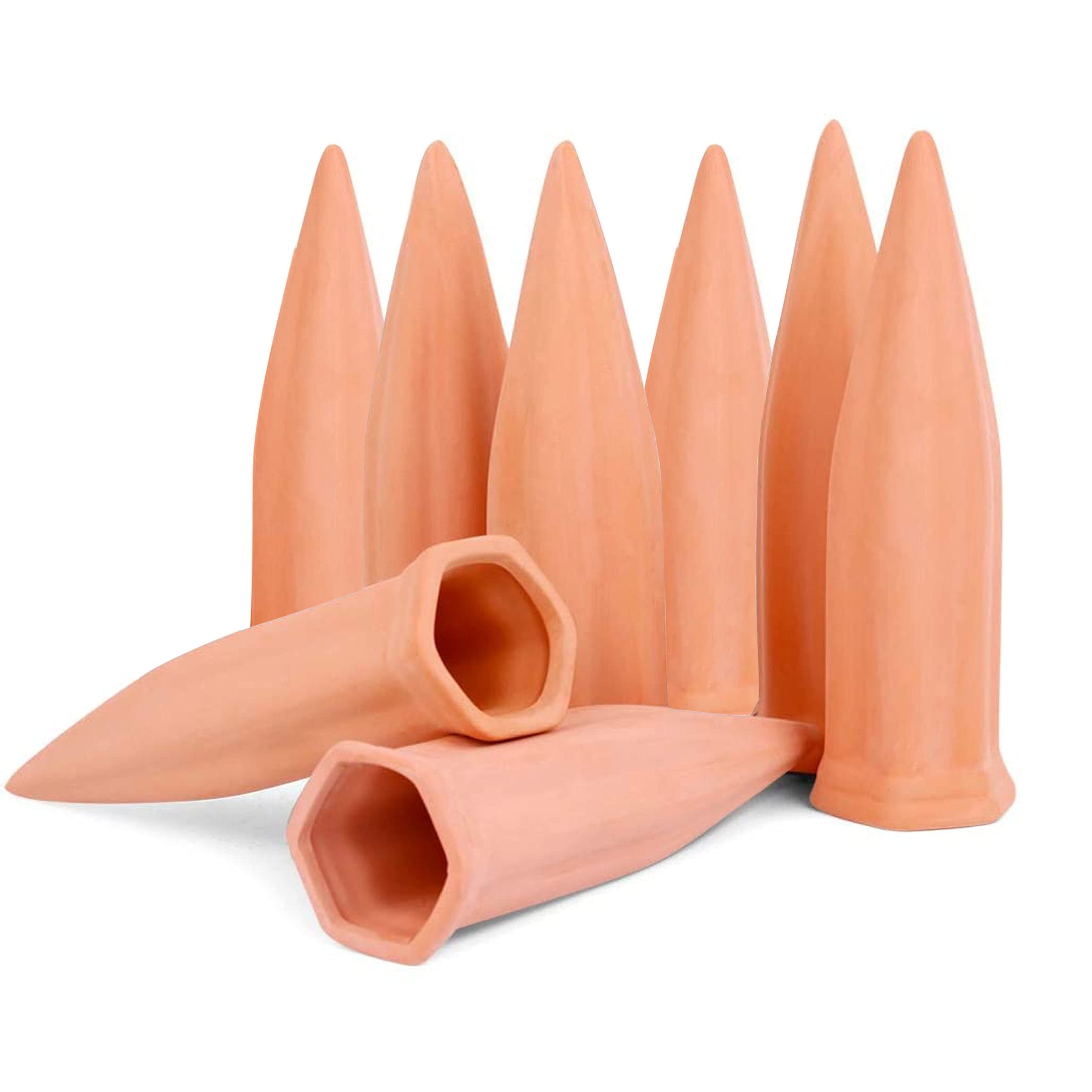 XXYXXY 8PCS Automatic Plant Watering Spikes - Self Watering Devices for Indoor Plants, Vacation Plant Care, Clay Watering Cones for Potted Plants - Perfect for Home, Office & Holiday Plant Maintenance