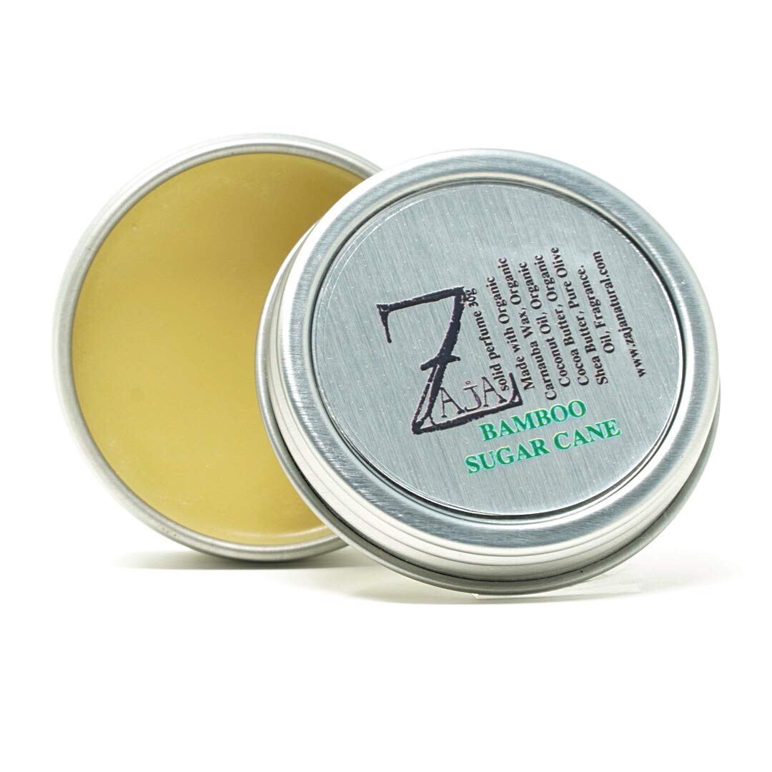 Bamboo Sugar Cane Solid Perfume 30g - Citrus Floral Scent with Jasmine & Rose | Natural Vegan Perfume for Women | Perfect for Travel, Office & Everyday Use