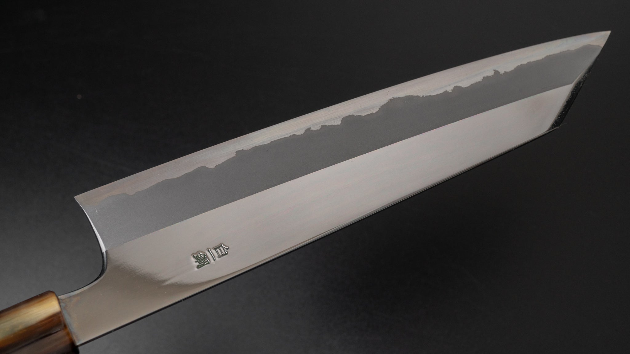Hitohira Togashi White #1 Stainless Clad Kiritsuke Gyuto 240mm Japanese Chef Knife with Taihei Makassar Ebony Handle (Mirror Polished) - Perfect for Sushi, Sashimi & Precision Cutting