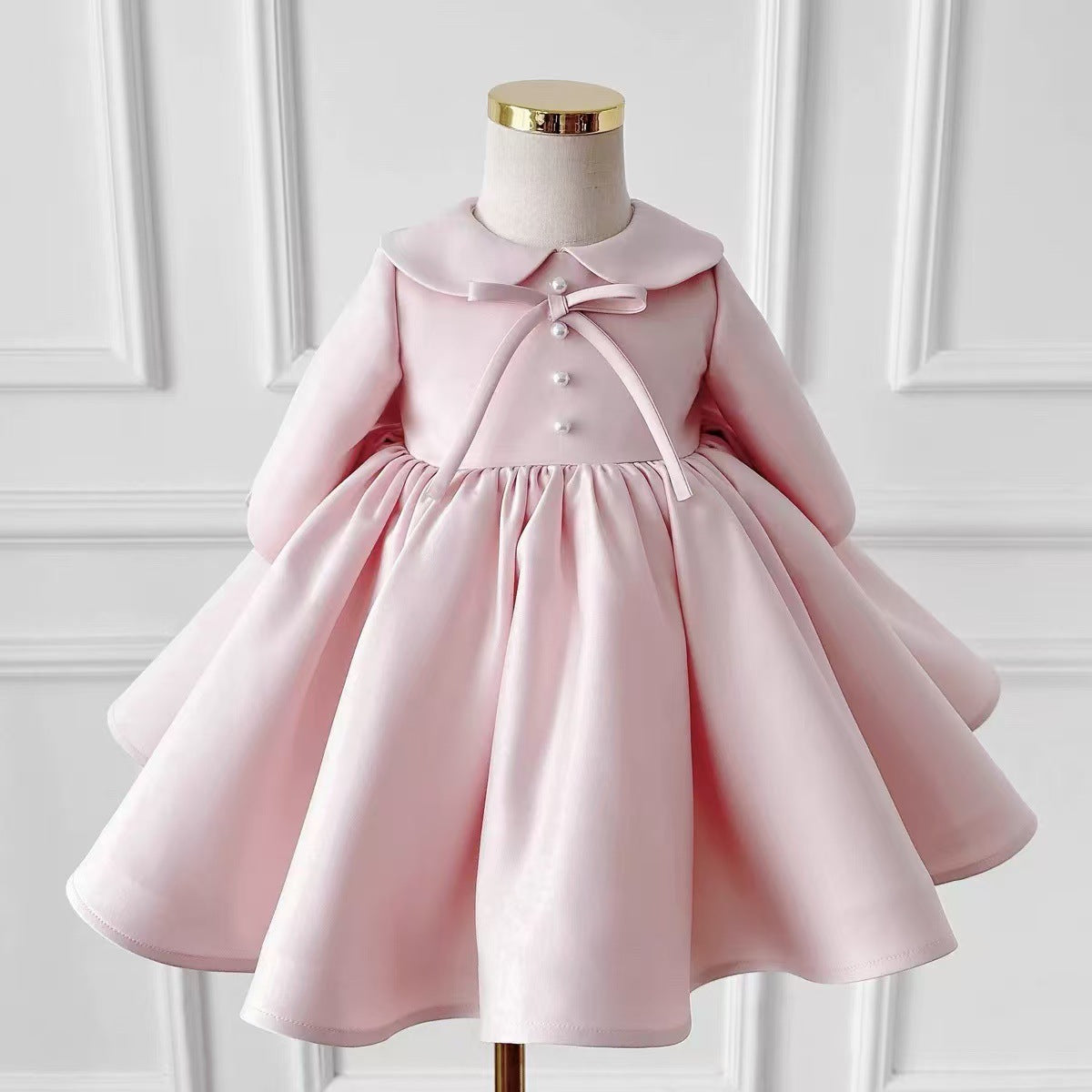 Girls Long Sleeve Birthday Party Dress - Flower Girl Princess Gown for Weddings & Special Occasions | Perfect for Birthday Celebrations, Pageants & Formal Events